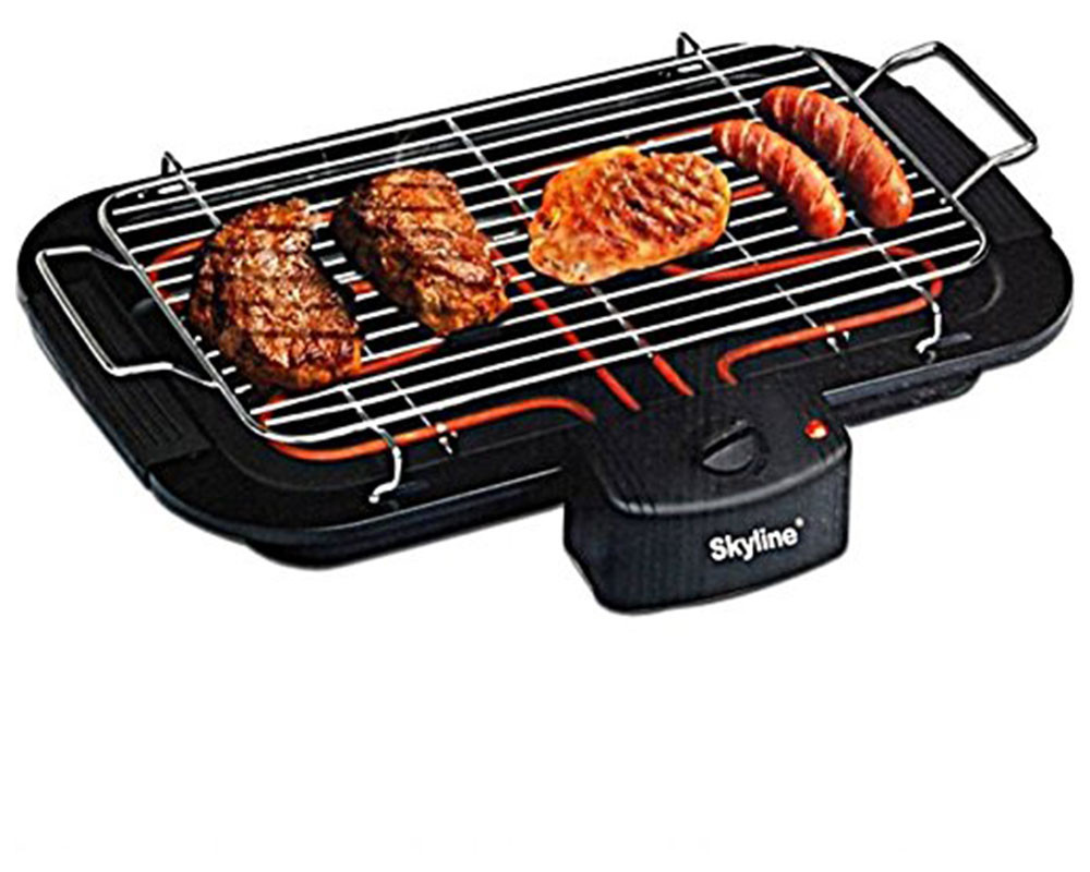 SKY LINE VTL-4545 2000-Watt Barbeque Grill -(Black)